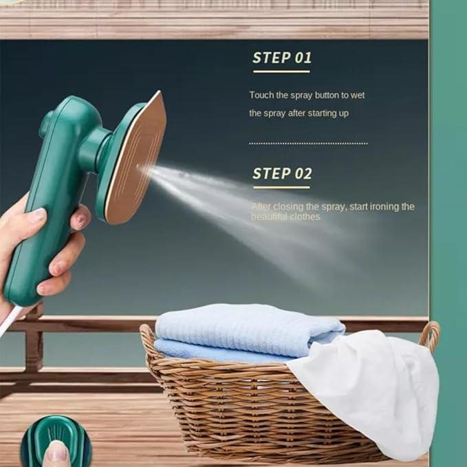 Portable Iron Travel Steamer For Clothes Mini Handheld Press Support Dry And Wet Ironing Small Size Irons Suitable For Outing & Home,150 Watts