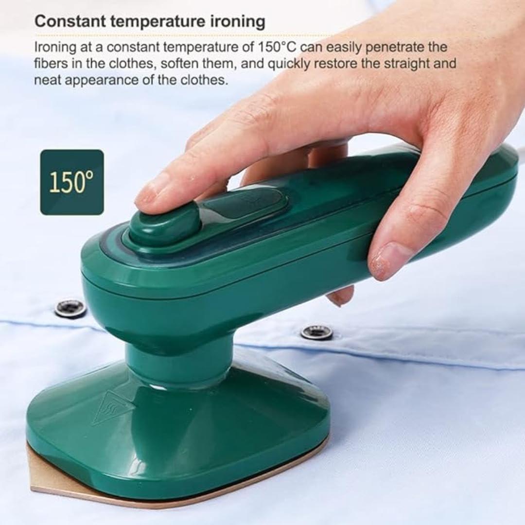 Portable Iron Travel Steamer For Clothes Mini Handheld Press Support Dry And Wet Ironing Small Size Irons Suitable For Outing & Home,150 Watts